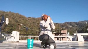 Girl kept Sneezing  and coughing -  Sutra neti - Cleansing the nasal passage- sneezing compilation.