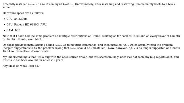 Ubuntu: New Installation Boots to Black Screen (2 Solutions!!) смотреть онлайн