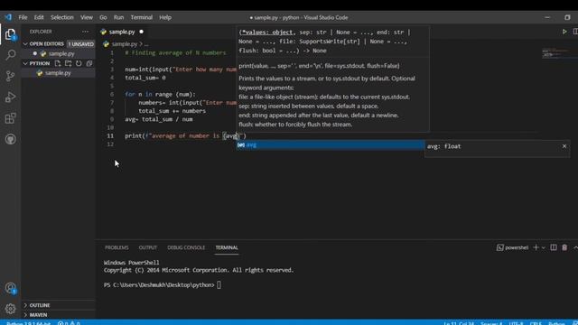 Find average of N numbers in Python #Python #Python_Examples смотреть онлайн