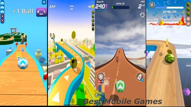 New Sky Rolling vs Action Balls vs Racing Ball vs Going Balls #66 I All level gameplay Android, IOS смотреть онлайн