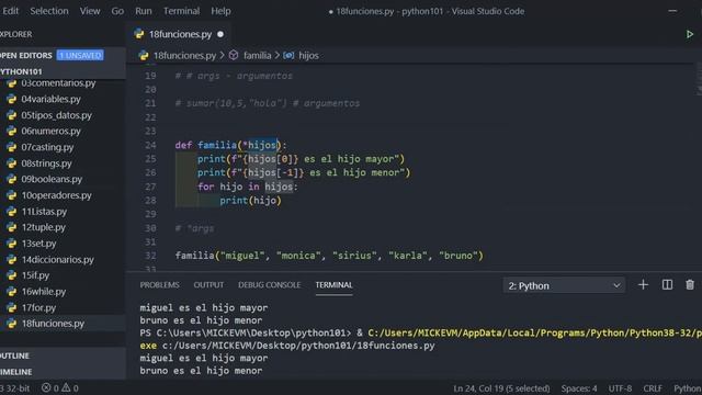 video18: FUNCIONES en Python смотреть онлайн