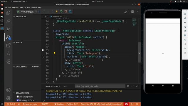Telegram Clone using Flutter | 1 | Day 92 смотреть онлайн