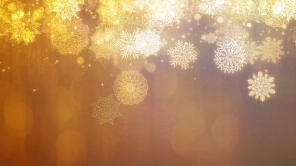 Christmas Magical Snowflakes Motion Background 4K