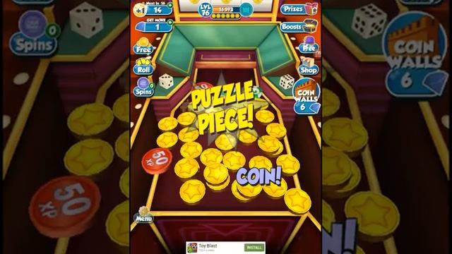 Coin Dozer Casino! Tons of coins and a puzzle piece! смотреть онлайн