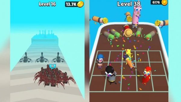 Merge master Monster run Game / merge master scorpion Run Game / number Alphabet Merge Game