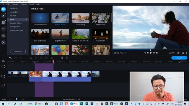 Export A Part Of Your Editing Timeline - Movavi Video Editor Plus 2020 Tutorial смотреть онлайн