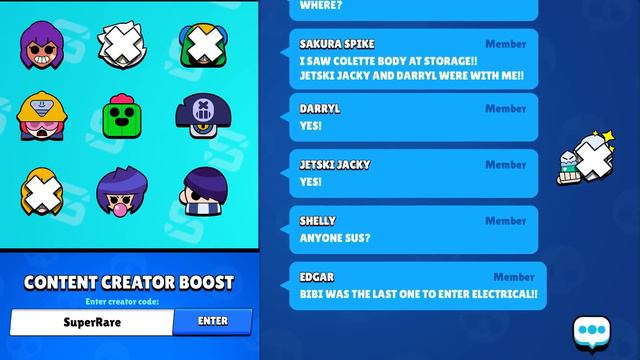 AMONG US BUT IN BRAWL STARS  WHO IS THE IMPOSTOR?