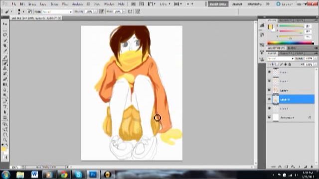 Doodle in Adobe photoshop Cs5 смотреть онлайн