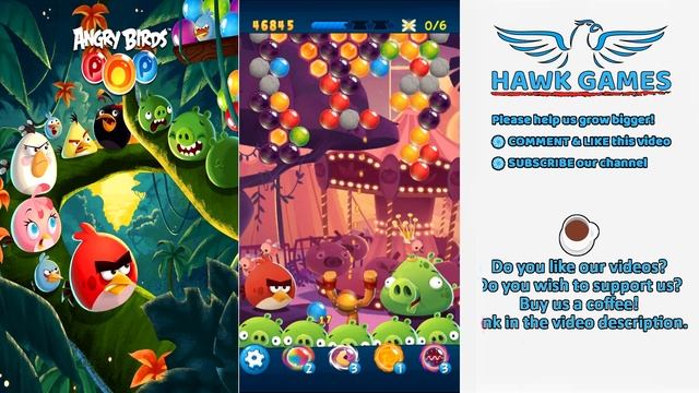 Angry Birds Stella POP Bubble Shooter Level 475 - Walkthrough, No Boosters смотреть онлайн