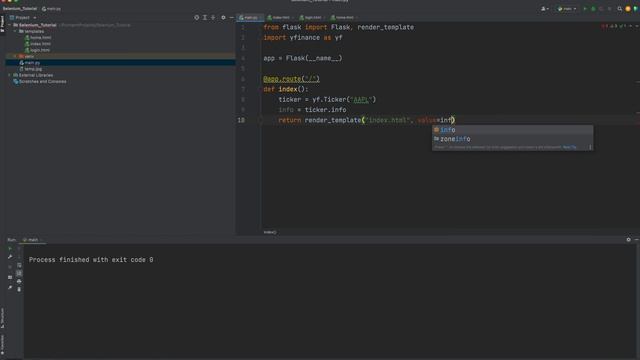 Using Flask and Yfinance to create a simple web application that displace stock prices. смотреть онлайн