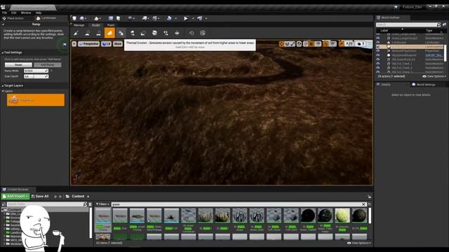 Создание ландшафта на ue4 часть 1,3 финальная смотреть онлайн