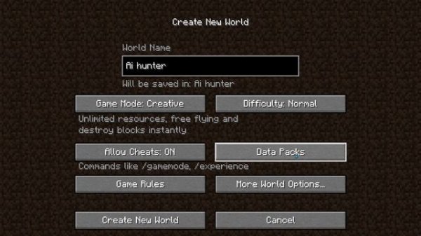 How to download AI hunter mod in java edition and MCPE| Download AI hunter datapack like @ProBoiz95