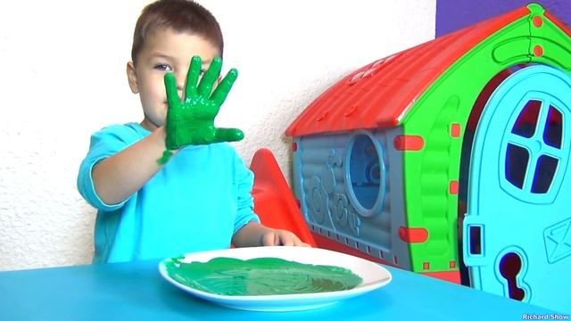 Richard and Max learn colors and playing in Colored Paints смотреть онлайн