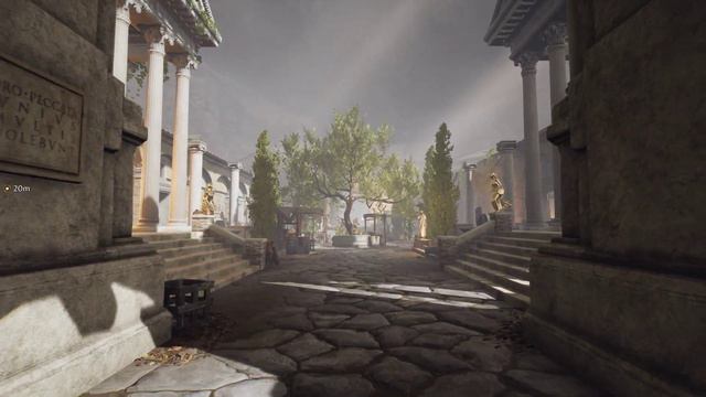 The Forgotten City (2021) 4k PC Gameplay - Domitius, Statues in Trees Broll смотреть онлайн