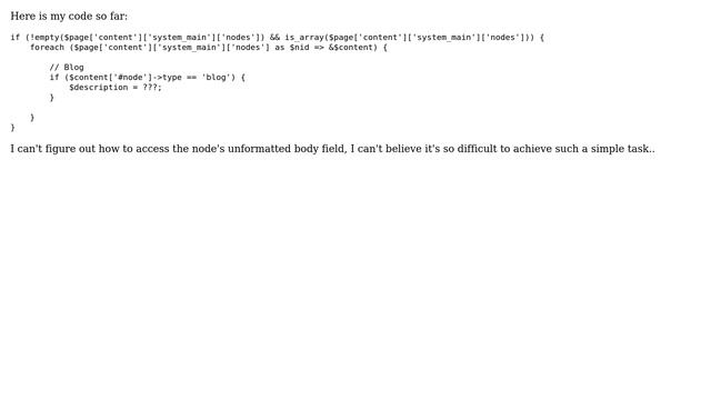 Drupal: How do I access node body from template.php? (2 Solutions!!) смотреть онлайн