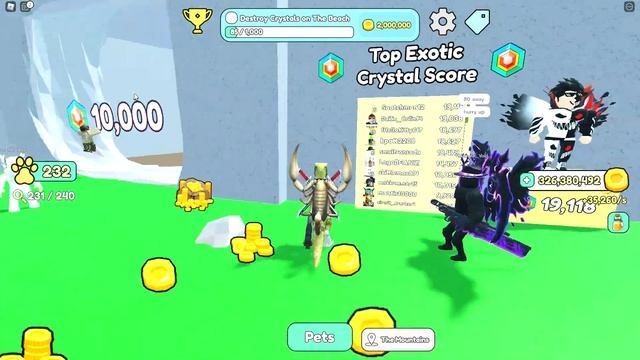 NEW EXOTIC CRYSTAL UPDATE ?| ROBLOX Collect All Pets! смотреть онлайн