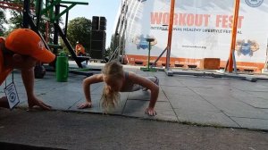 World Workout Records Championship 2018 100 отжиманий от пола Васильченко Настя 7 лет