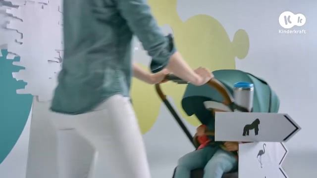 Многофункциональная детская коляска EVOLUTION COCOON Kinderkraft с мягкой люлькой смотреть онлайн