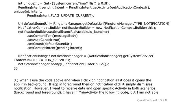 Android : Firebase (FCM): open activity and pass data on notification click. android смотреть онлайн
