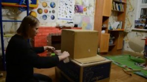 Танк из коробок