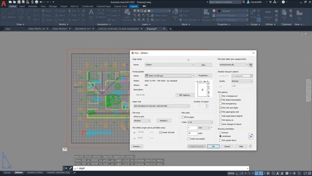 Cara Plot & Publish AutoCAD ke PDF смотреть онлайн