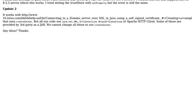 Java CertificateException in Domino 9 when trying to access HTTPS URL смотреть онлайн