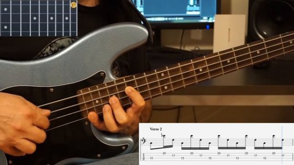 Diamant - Rammstein (Bass Cover, Play along tabs in video) (performed by TS special)
