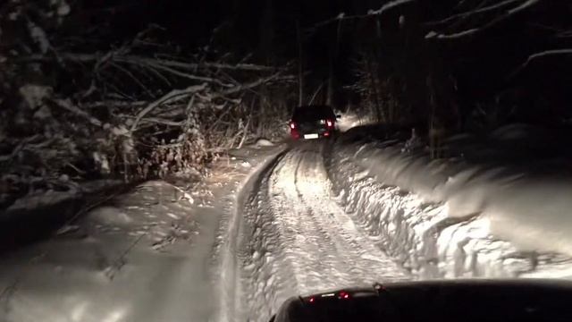 ночное ориентирование по лесу. ШевиНива и субару смотреть онлайн