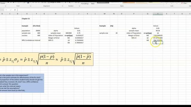 Chap 15 - Confidence Interval in Excel - IQ Score смотреть онлайн