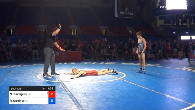 100 Lbs 7th Place Noah Savageau North Dakota Vs Robert Gardner Pennsylvania смотреть онлайн
