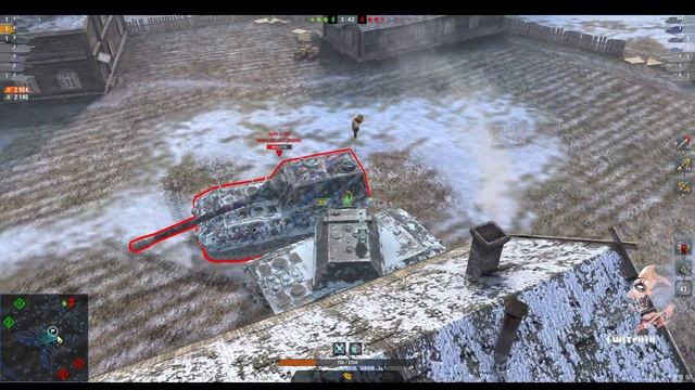 ?Tanks Blitz ? Валидольные перестрелки или как танковать на Е-100 карта Зимняя Малиновка