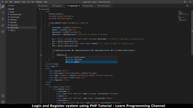 Simple Login and Register System with PHP and MySQL Database | How to & Source Code смотреть онлайн