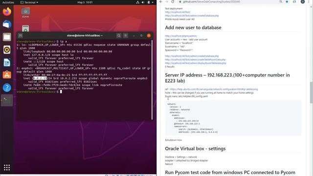I40 Prototype server networking Ubuntu 20 04 static IP configuration смотреть онлайн