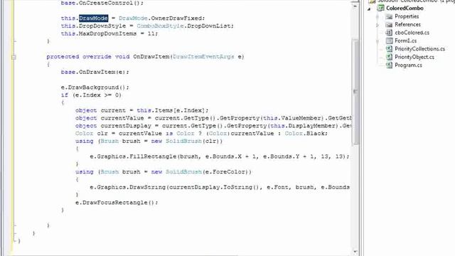 Custom C# Colored ComboBox смотреть онлайн