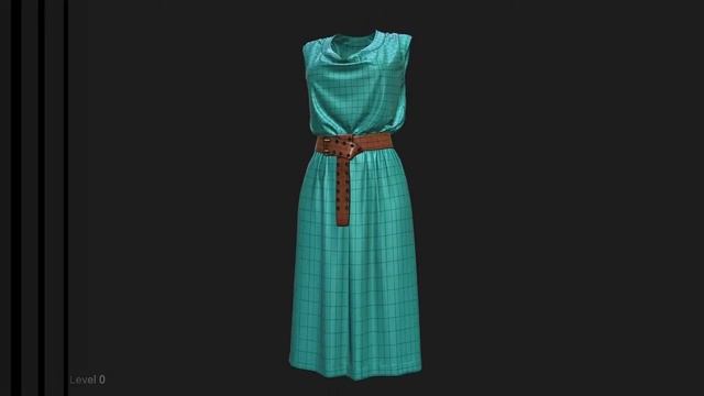 3D модель Платья. 3D model Dress Project Marvelous Designer. смотреть онлайн