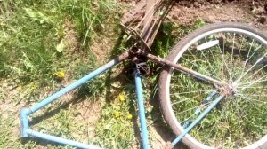 Bicycle Garden Plow, окучник из велосипеда