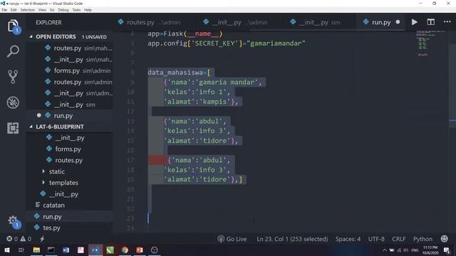 Toturial WEB BY FLASK - PART 6.Blueprint #WEBFLASK смотреть онлайн