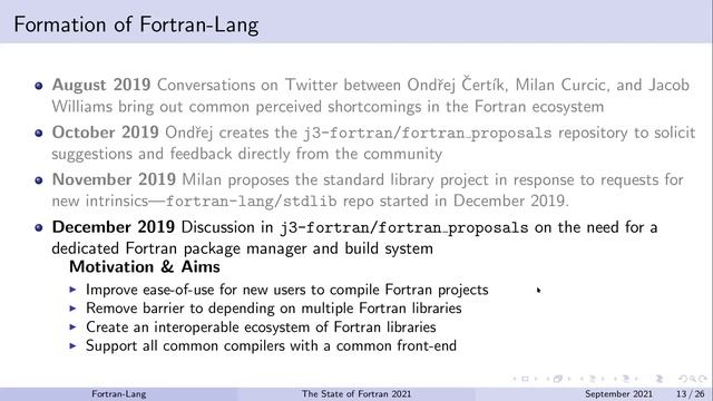 FortranCon2021/Fortran-lang: The State of Fortran смотреть онлайн