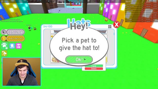СМОГУ ли Я ВЫБИТЬ САМУЮ КРУТУЮ ШЛЯПУ в ИГРЕ ?!?!? Roblox Pet Simulator смотреть онлайн
