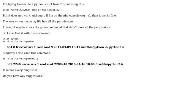 Drupal: Executing a Python script from Drupal (2 Solutions!!) смотреть онлайн