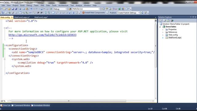 Part 2 Display database table metadata in asp net web application смотреть онлайн