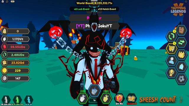 Tapping Legends X | Halloween Event! OMG SECRET PETS! 1 In 50 Million | Roblox ? смотреть онлайн