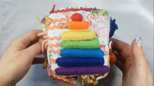 Развивающий мягкий кубик. Ручная работа!!! смотреть онлайн