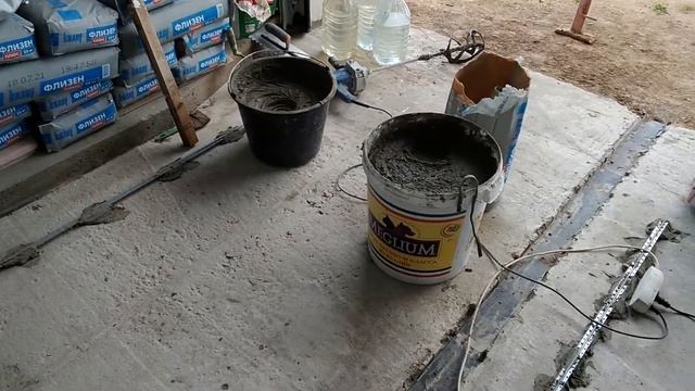 Укладка плитки в гараже в Серпухове ч 1 смотреть онлайн