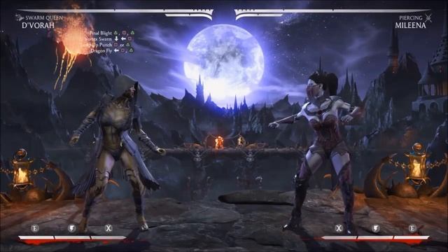 MKX: D'Vorah (Swarm Queen) 26-46% Combo Tutorial смотреть онлайн