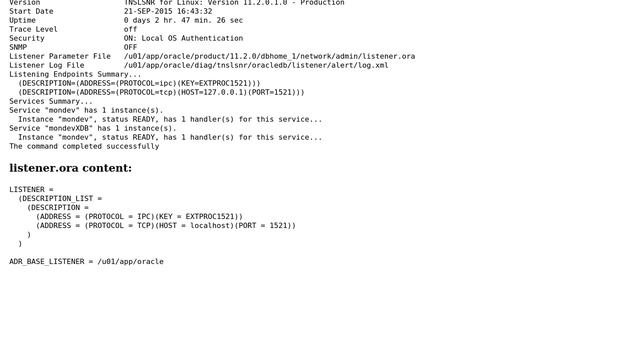 SQLPlus "no listener" only with a remote connection from Windows смотреть онлайн
