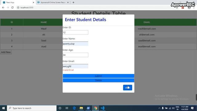 Create table with insert data Reactjs смотреть онлайн