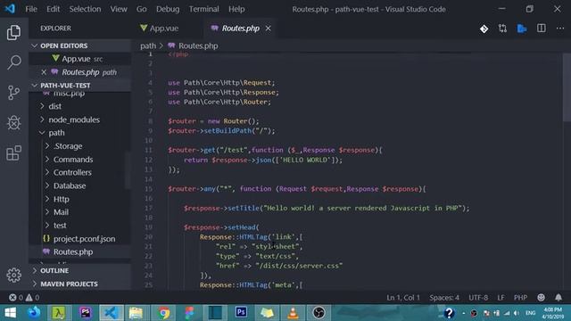 Vue Server side rendering in Pure PHP with no configuration смотреть онлайн