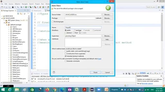 Types of inheritance in Java | final methods | final classes | abstract classes | CS Lectures by SK смотреть онлайн