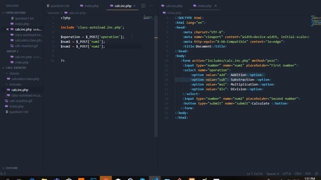 How to build a simple calculator using php, html with OOP? смотреть онлайн